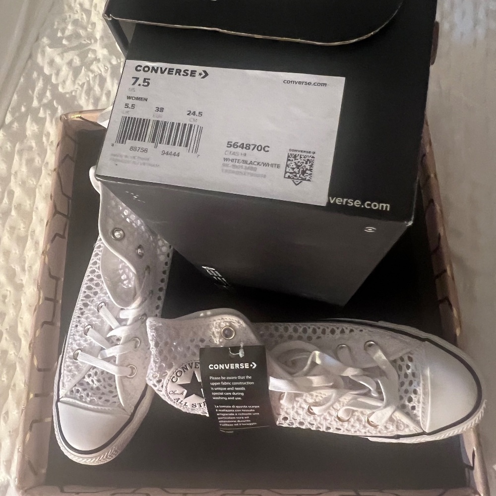 Converse Crochet Hightop Sneakers